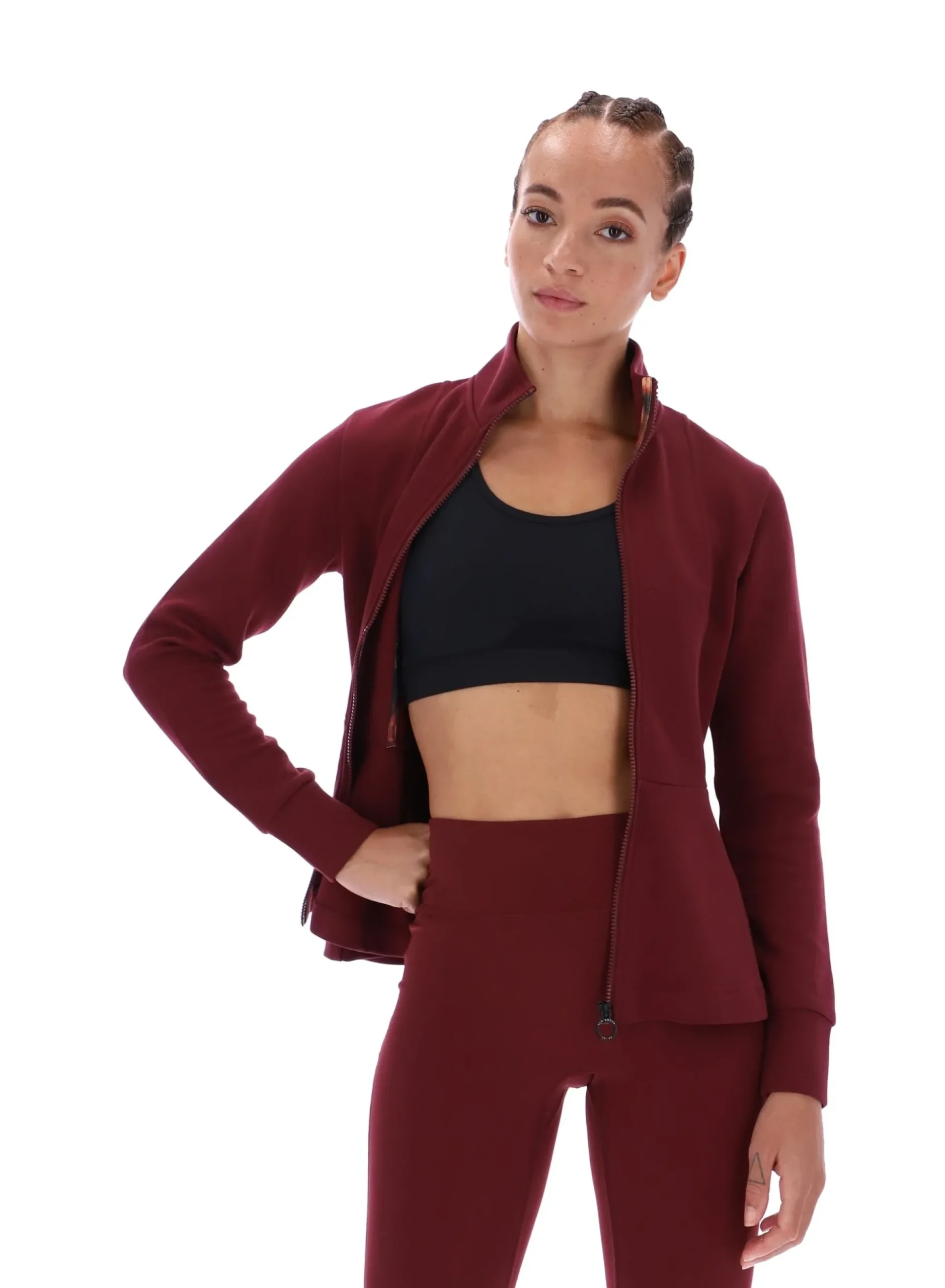 Licensee Batra Group Sportbekleidung<Aktivjacke mit Schößchenform und Reißverschluss