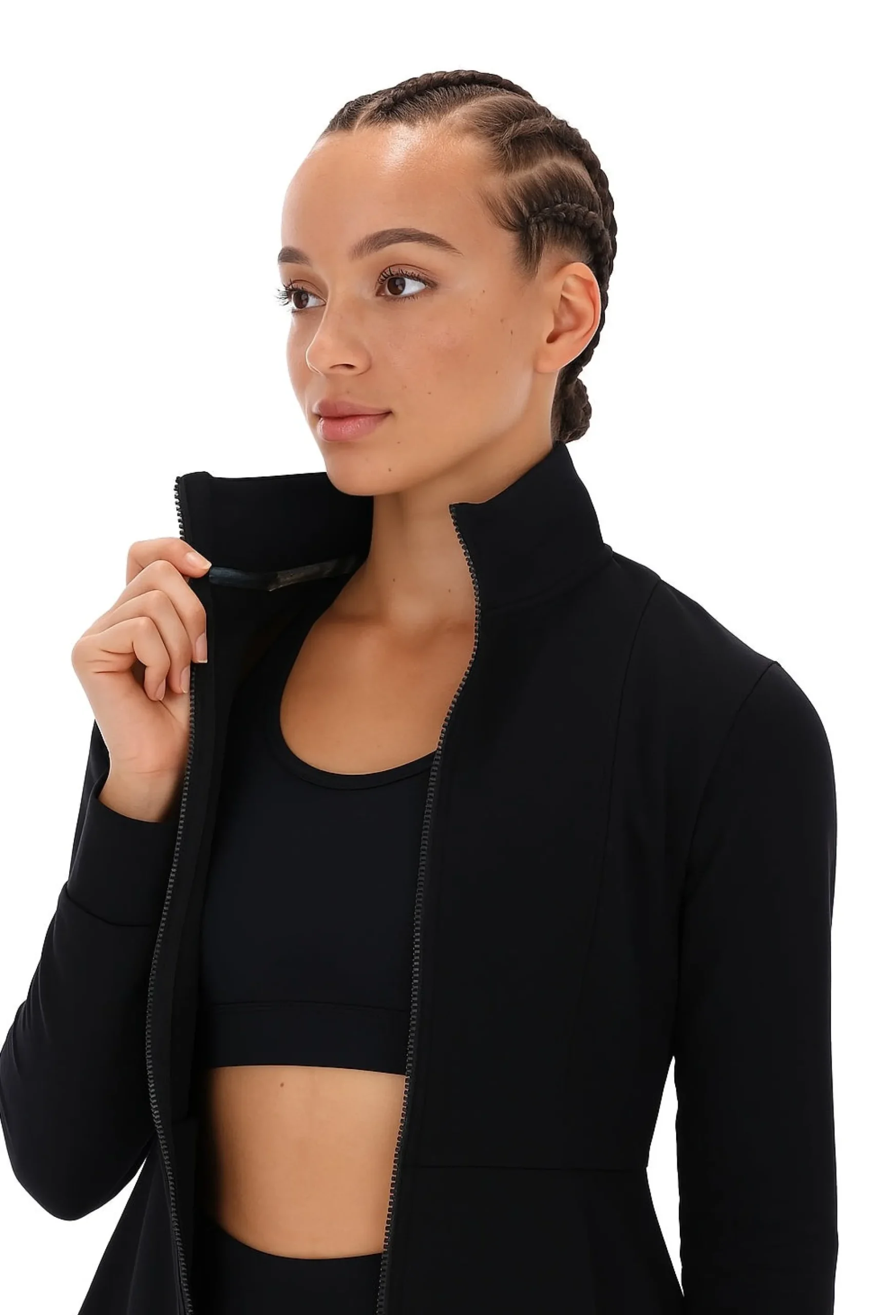 Licensee Batra Group Sportbekleidung<Aktivjacke mit Schößchenform und Reißverschluss