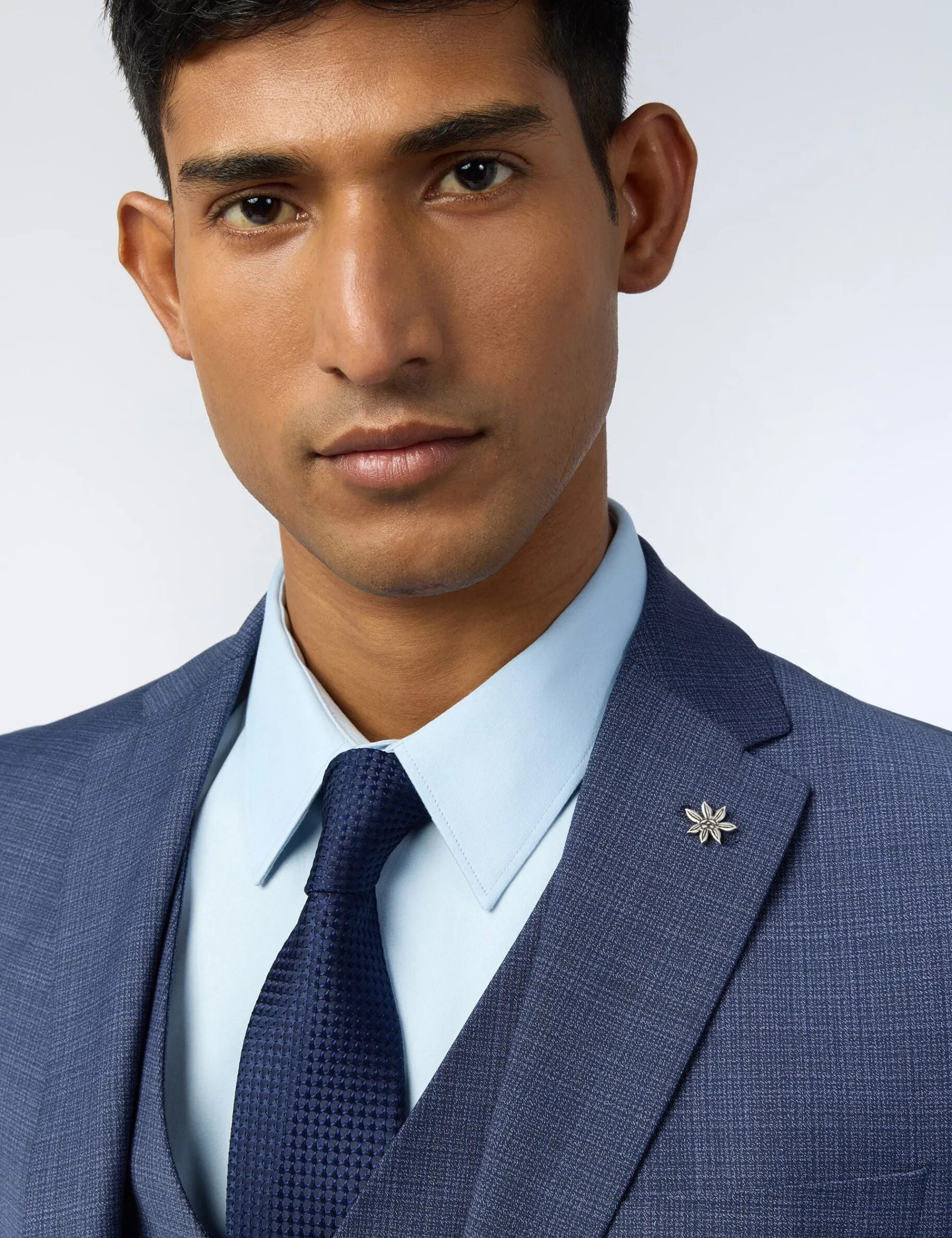 Licensee Baird Group Anzüge & Maßanfertigungen|Arbeitskleidung<Anzugjacke mit Mikro-Karo-Performance-Slim-Fit-Optik