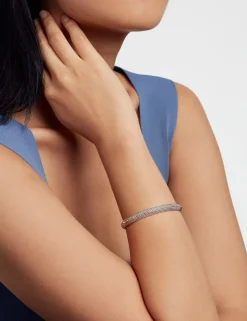 Damen Licensee Simon Harrison Sämtliches Zubehör|Schmuck<Armreif mit gepunkteter Textur und Scharnierverschluss