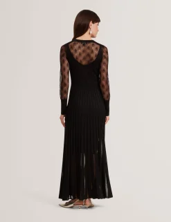 New Lobster Limited Kleider<Asymmetrisches Midikleid aus Pointelle-Strick
