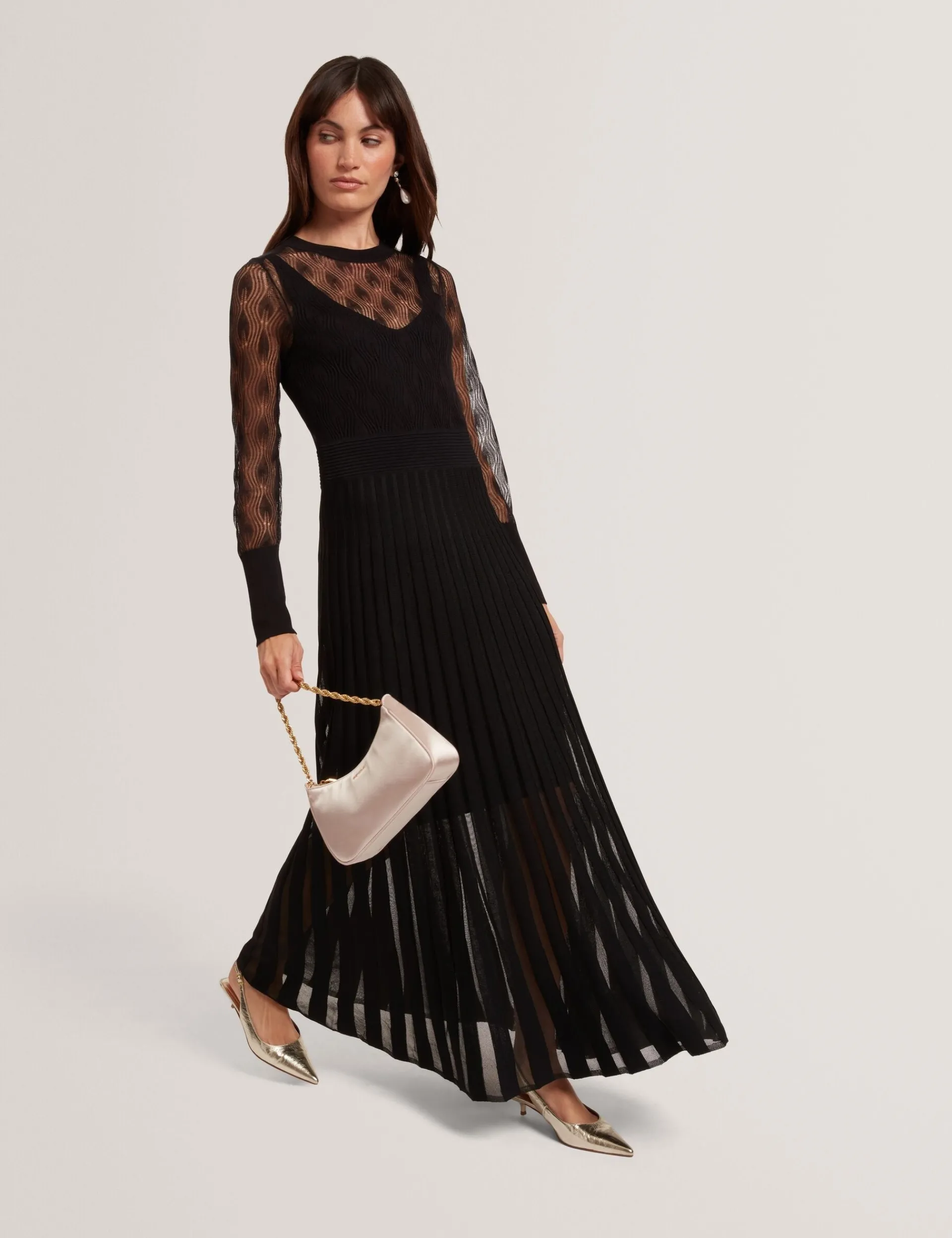 New Lobster Limited Kleider<Asymmetrisches Midikleid aus Pointelle-Strick