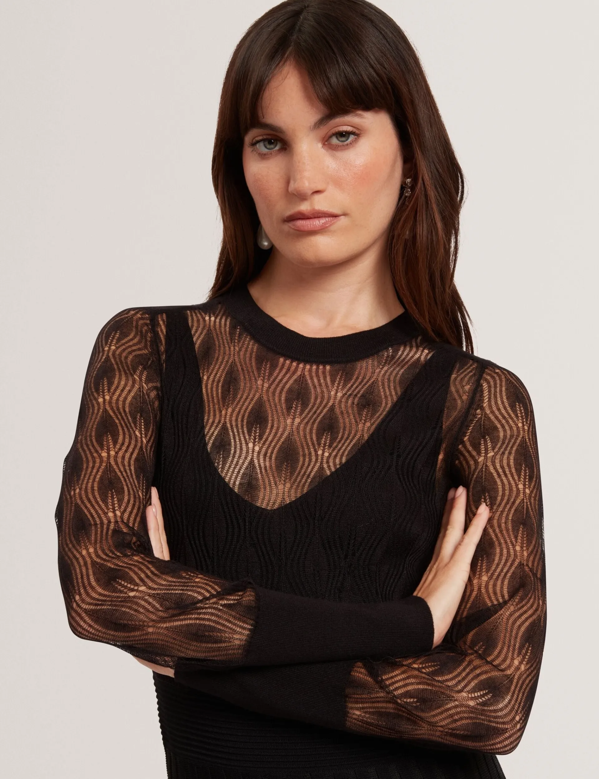 New Lobster Limited Kleider<Asymmetrisches Midikleid aus Pointelle-Strick