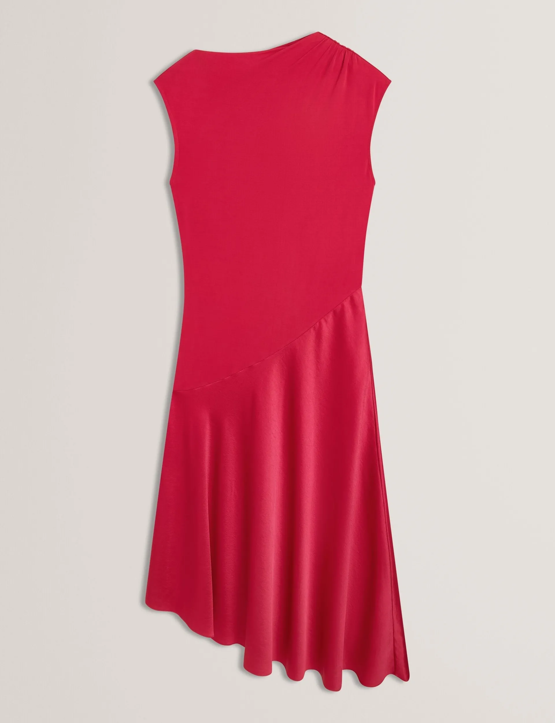 New Lobster Limited Festliche Kleidung|Kleider<Asymmetrisches Midikleid aus Satin mit Einsätzen