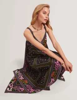 New Lobster Limited Der Weihnachtsladen|Kleider<Asymmetrisches Midi-Kleid mit Schalprint