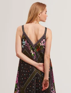 New Lobster Limited Der Weihnachtsladen|Kleider<Asymmetrisches Midi-Kleid mit Schalprint