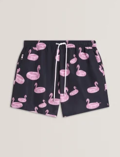 New Lobster Limited Bademode|Der Weihnachtsladen<Badehose mit Flamingo-Print und Kordelzug