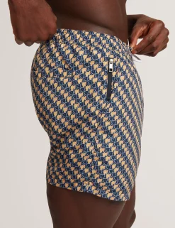 New Lobster Limited Bademode|Der Weihnachtsladen<Badehose mit geometrischem Goldfischmuster