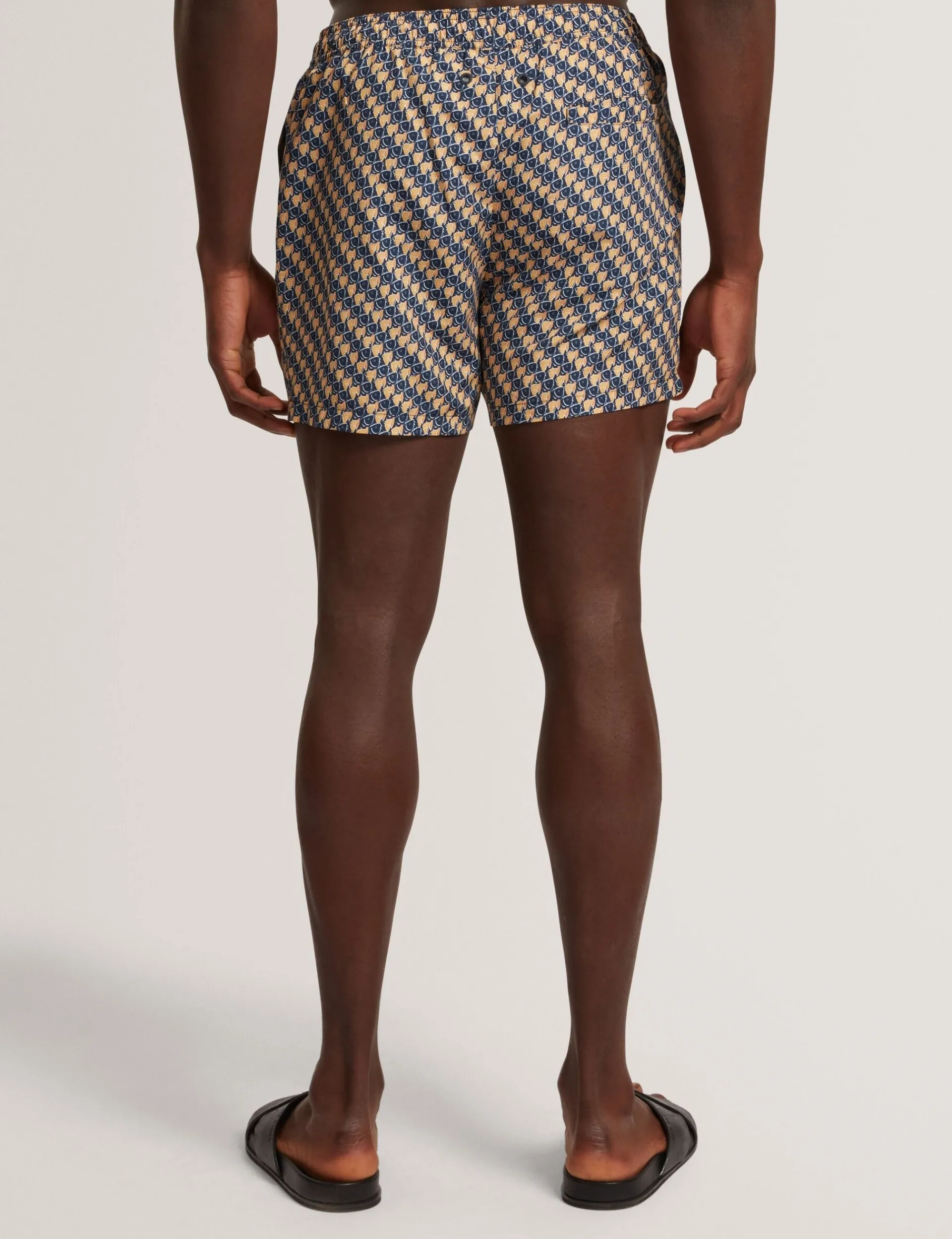 New Lobster Limited Bademode|Der Weihnachtsladen<Badehose mit geometrischem Goldfischmuster