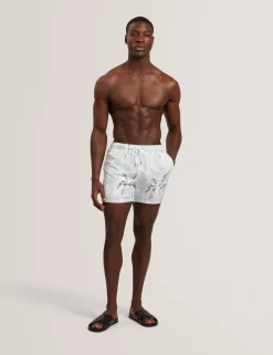 New Lobster Limited Bademode|Der Weihnachtsladen<Badeshorts mit Palmenmuster, mittellang