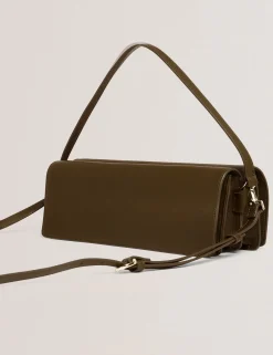 Damen New Lobster Limited Luxusgeschenke Für Damen|Schultertaschen<Baguette-Schultertasche aus Leder mit Überschlag