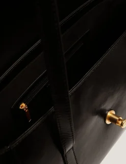New Lobster Limited Schultertaschen<Baguette-Tasche aus geknittertem Leder mit Drehverschluss