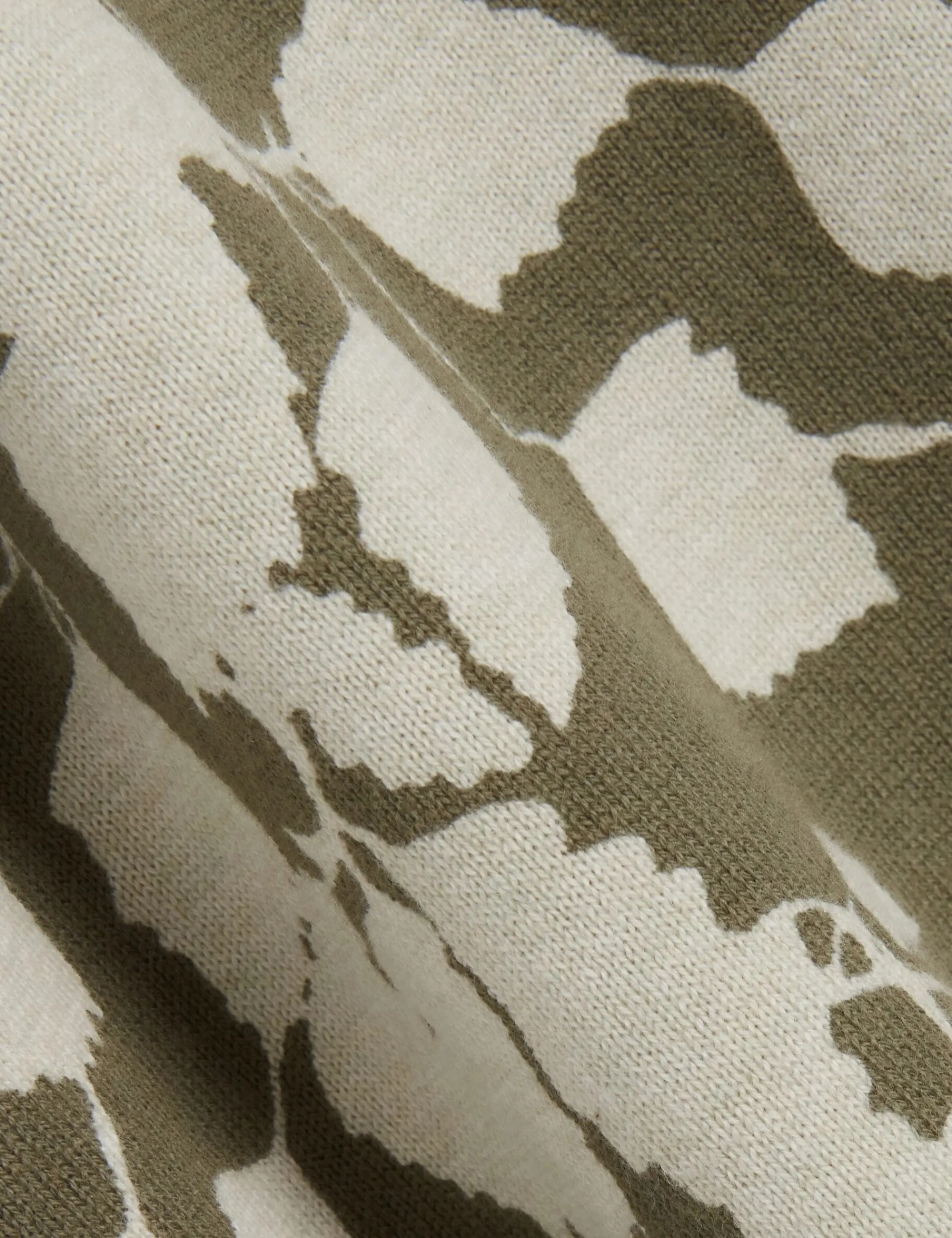 New Lobster Limited Oberteile & T-Shirts|Im Trend: Gestrickte Tops<Baumwoll-Feinstrick-T-Shirt mit Blätterprint