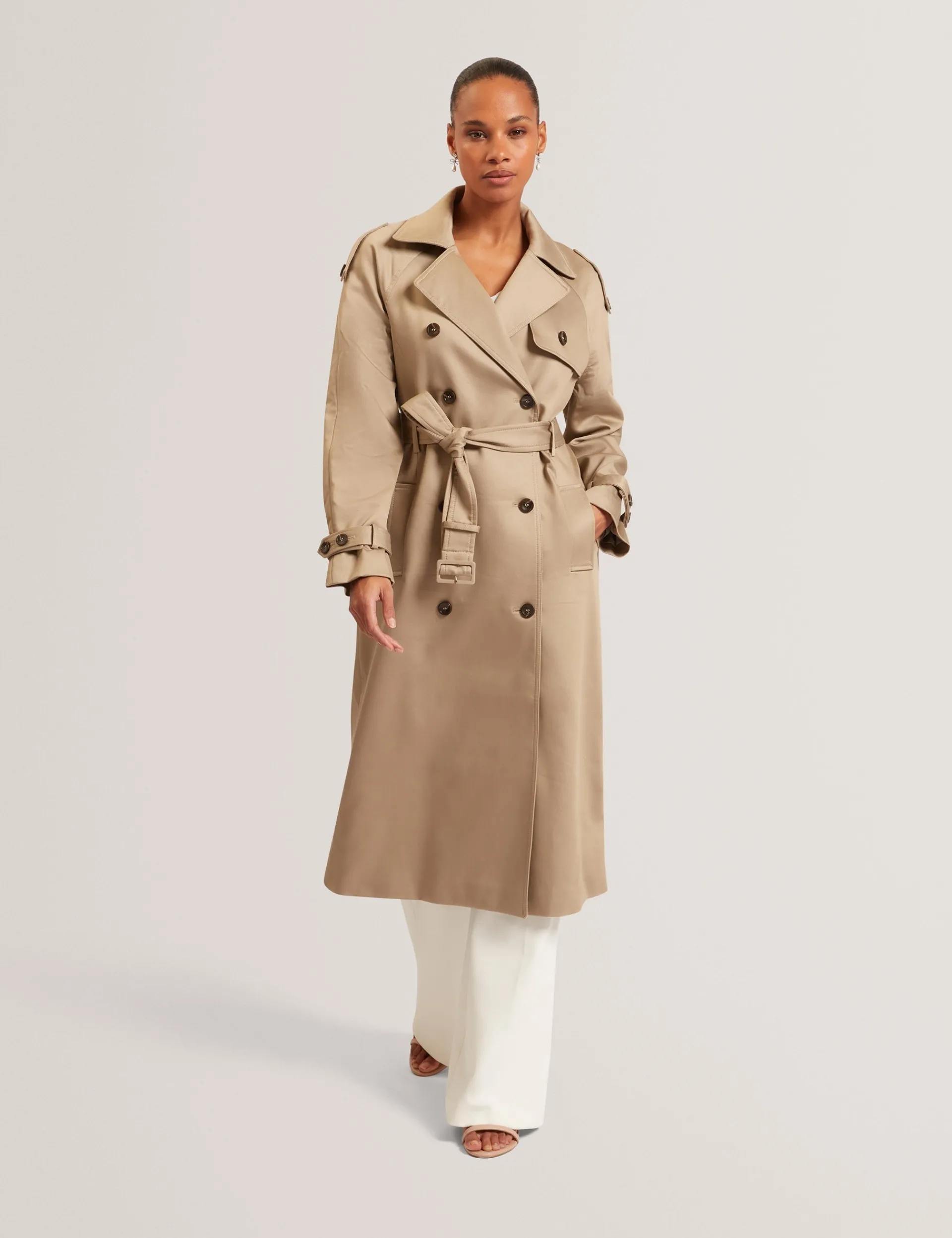 Damen New Lobster Limited Luxusgeschenke Für Damen|Mäntel Und Jacken<Baumwoll-Midi-Trenchcoat mit Gürtel
