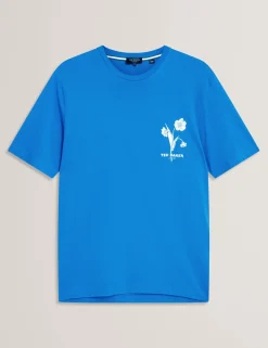New Lobster Limited Der Weihnachtsladen|Breezy Blues Bearbeiten<Baumwoll-T-Shirt mit Blumenlogo