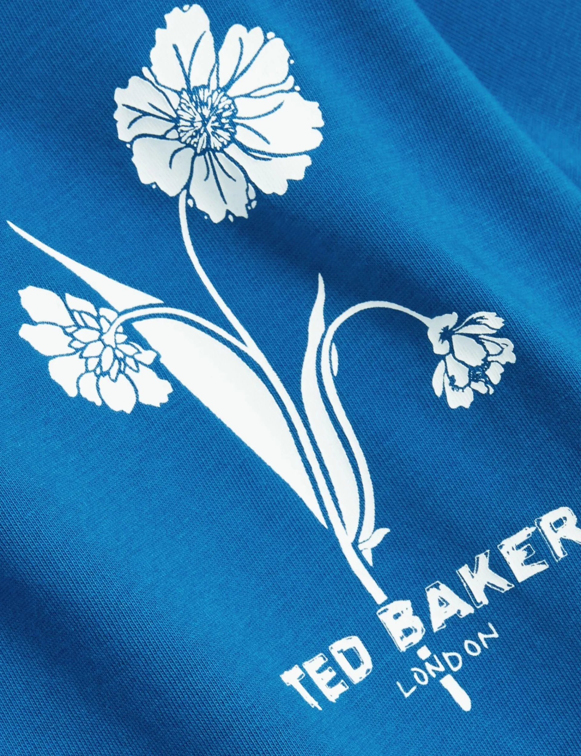 New Lobster Limited Der Weihnachtsladen|Breezy Blues Bearbeiten<Baumwoll-T-Shirt mit Blumenlogo