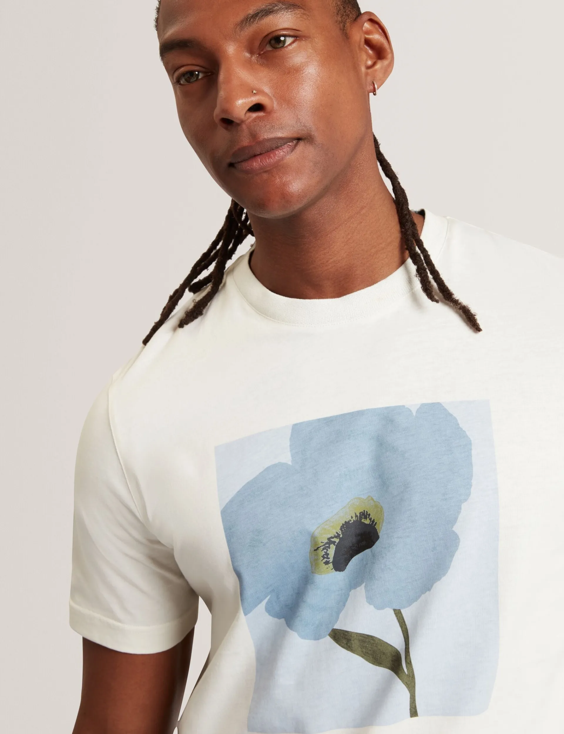 New Lobster Limited Der Weihnachtsladen|Breezy Blues Bearbeiten<Baumwoll-T-Shirt mit Blumenmuster