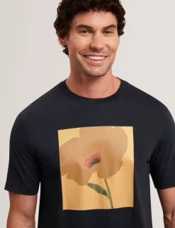 New Lobster Limited Der Weihnachtsladen|Breezy Blues Bearbeiten<Baumwoll-T-Shirt mit Blumenmuster