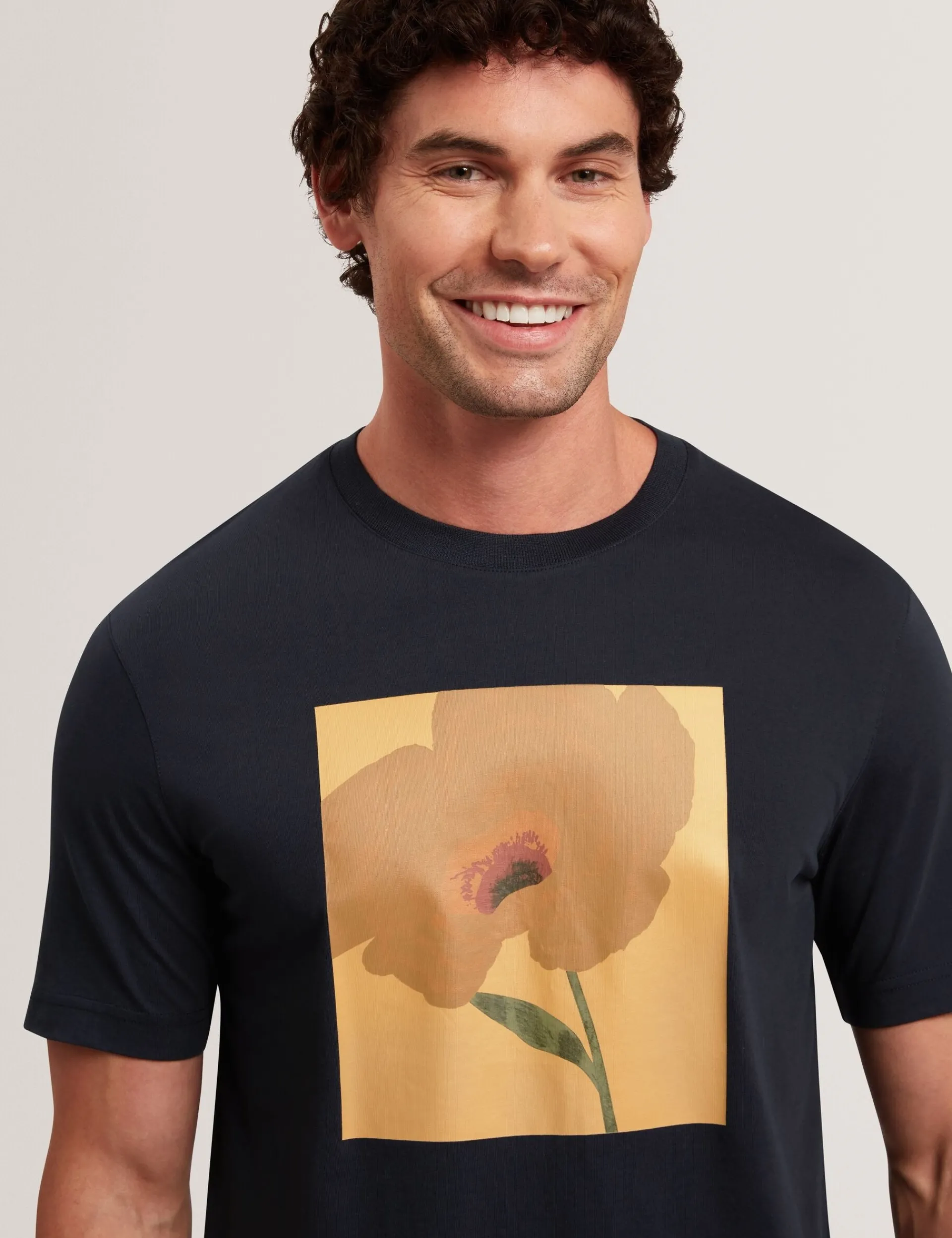 New Lobster Limited Der Weihnachtsladen|Breezy Blues Bearbeiten<Baumwoll-T-Shirt mit Blumenmuster