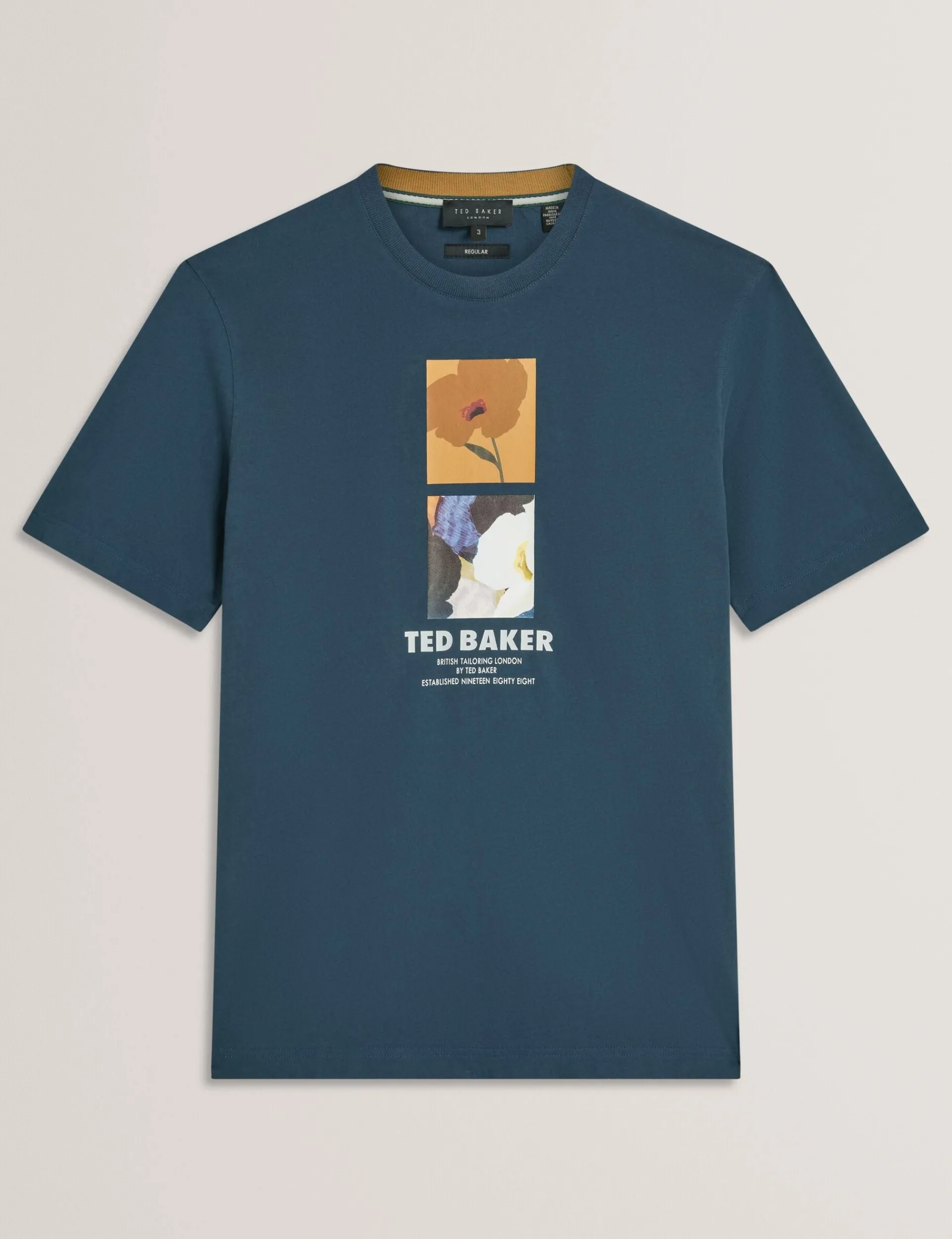 New Lobster Limited Der Weihnachtsladen|Breezy Blues Bearbeiten<Baumwoll-T-Shirt mit doppeltem Blumenmuster