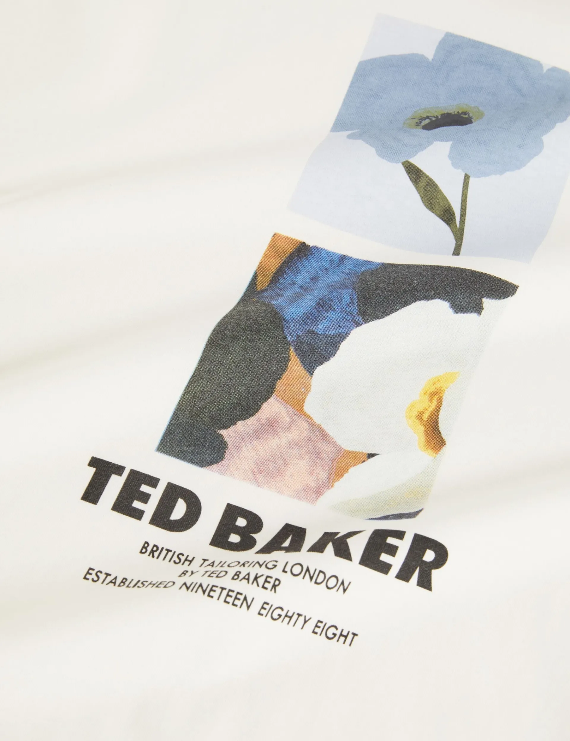 New Lobster Limited Der Weihnachtsladen|Breezy Blues Bearbeiten<Baumwoll-T-Shirt mit doppeltem Blumenmuster