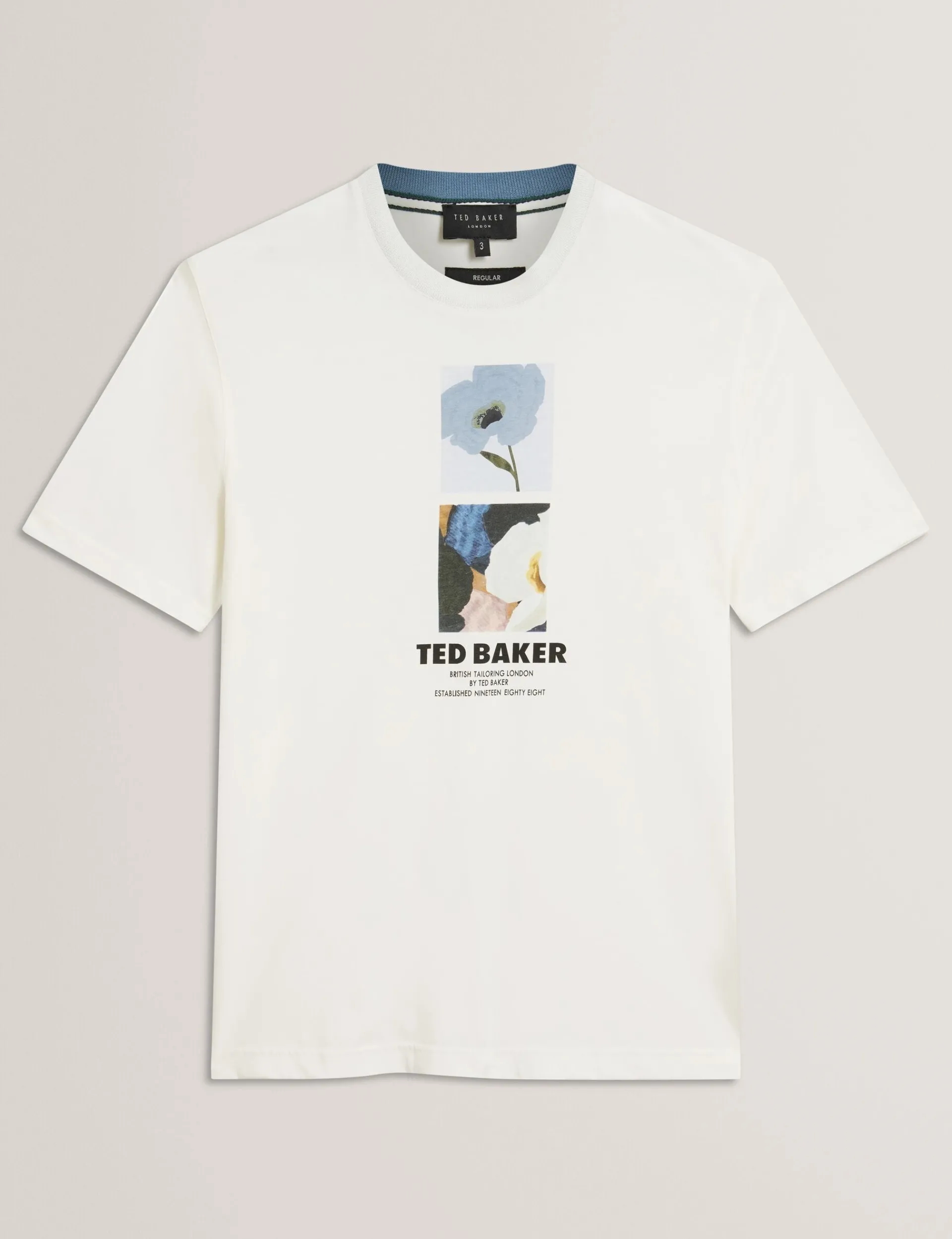 New Lobster Limited Der Weihnachtsladen|Breezy Blues Bearbeiten<Baumwoll-T-Shirt mit doppeltem Blumenmuster