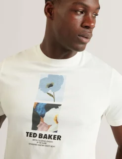 New Lobster Limited Der Weihnachtsladen|Breezy Blues Bearbeiten<Baumwoll-T-Shirt mit doppeltem Blumenmuster