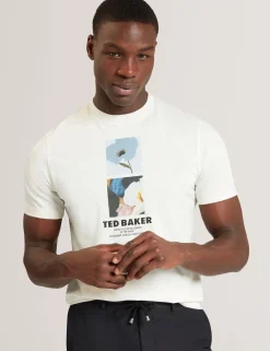New Lobster Limited Der Weihnachtsladen|Breezy Blues Bearbeiten<Baumwoll-T-Shirt mit doppeltem Blumenmuster