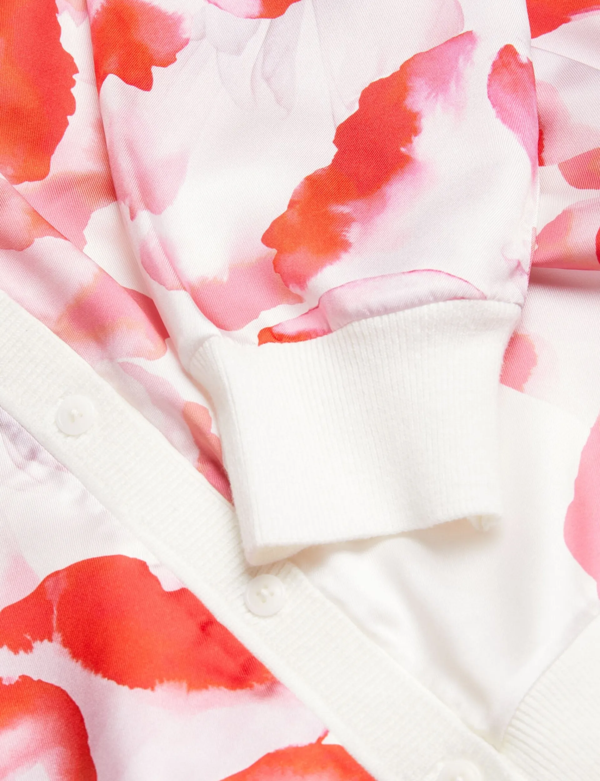 New Lobster Limited Oberteile & Blusen|Pullover & Strickjacken<Bedruckter Leinen-Mix Cardigan mit 3/4-Arm