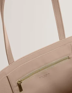 New Lobster Limited Tragetaschen|Golden Hour<Übergroße Tragetasche aus geknittertem PU-Leder mit Icon-Motiv