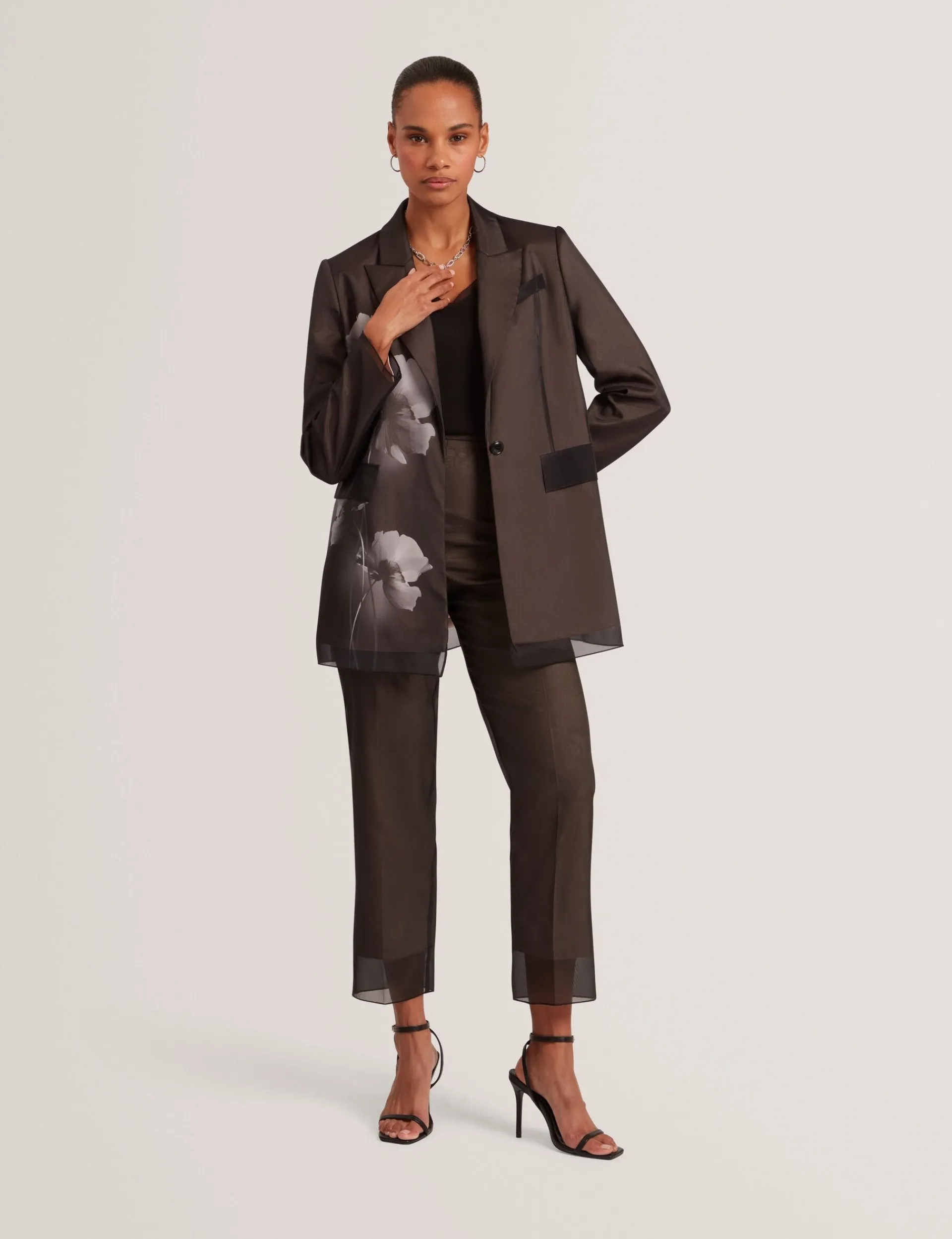 New Lobster Limited Anzüge & Zweiteiler|Mäntel Und Jacken<Blazer mit floralem Organza-Überzug