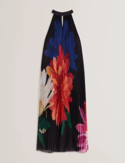 New Lobster Limited Festliche Kleidung|Der Weihnachtsladen<Bold Bloom Plissee-Midikleid mit Neckholder