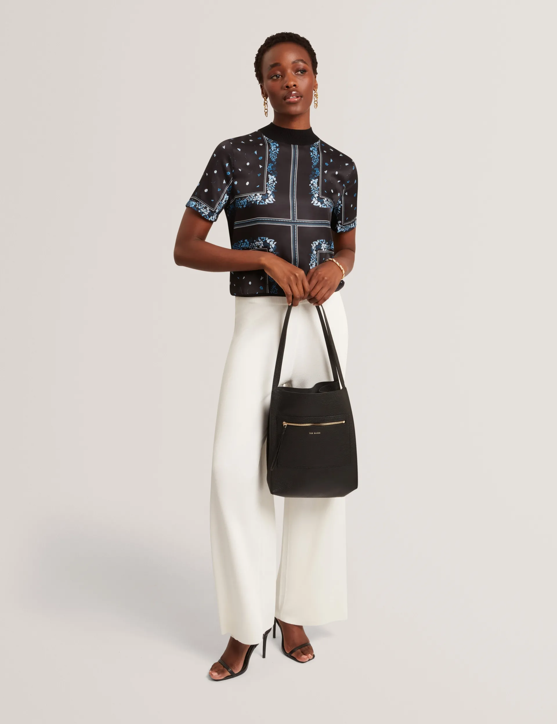 New Lobster Limited Tragetaschen<Boxy Tote Bag aus weichem Leder mit Reißverschlusstasche