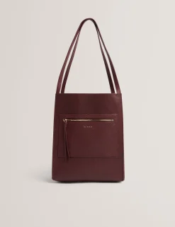 New Lobster Limited Tragetaschen<Boxy Tote Bag aus weichem Leder mit Reißverschlusstasche