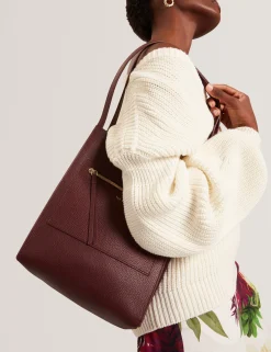 New Lobster Limited Tragetaschen<Boxy Tote Bag aus weichem Leder mit Reißverschlusstasche