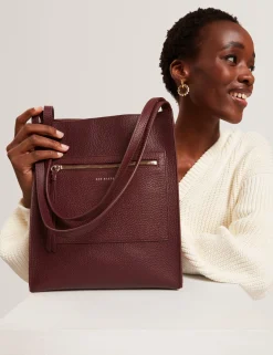 New Lobster Limited Tragetaschen<Boxy Tote Bag aus weichem Leder mit Reißverschlusstasche
