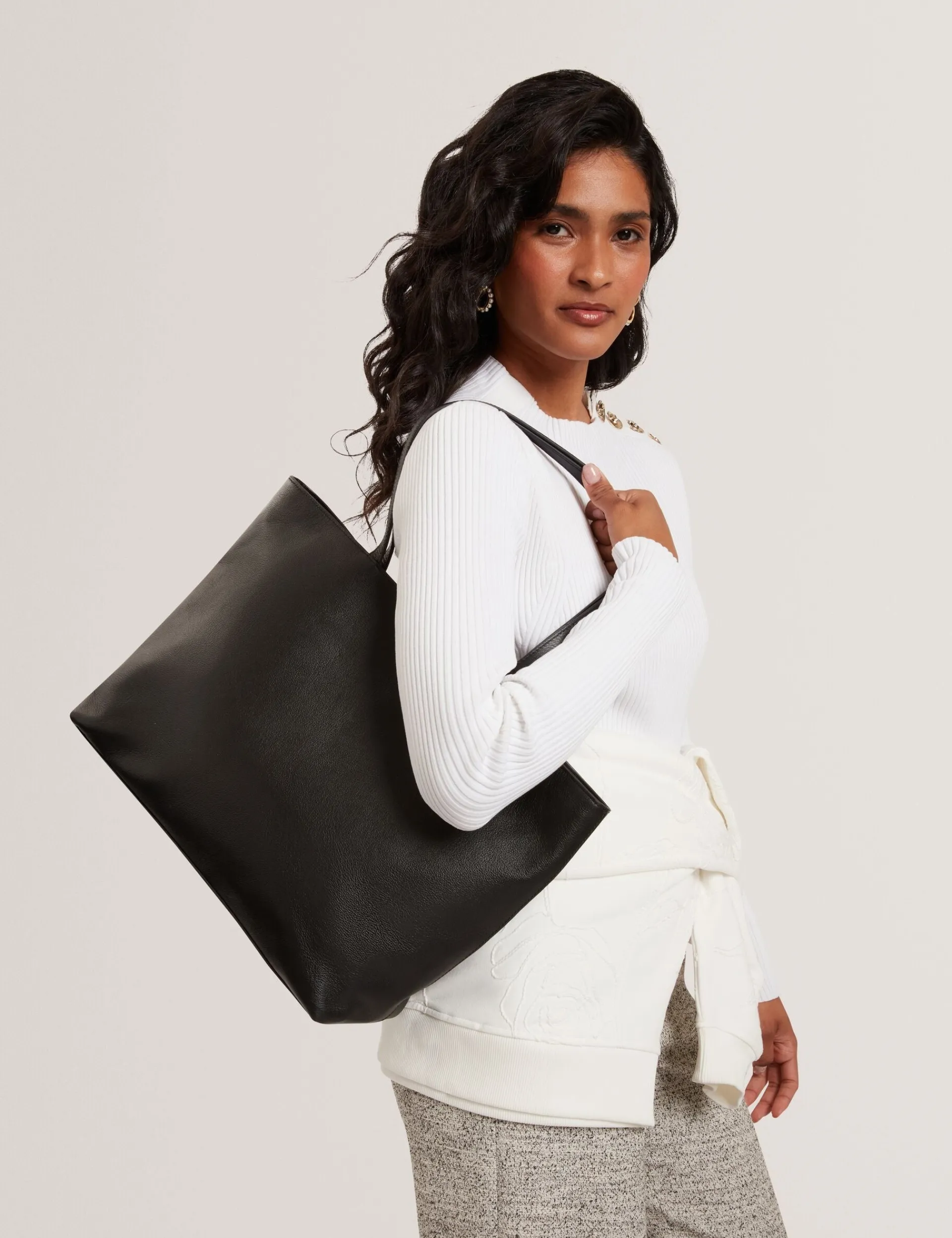Damen New Lobster Limited Luxusgeschenke Für Damen|Tragetaschen<Breite Tragetasche aus genarbtem Leder