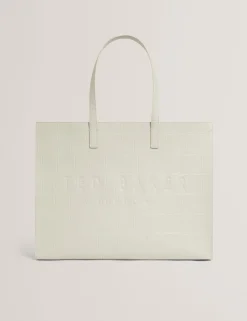 New Lobster Limited Tragetaschen|Icon & Signature Taschen<Breite Tragetasche mit Krokodil-Effekt