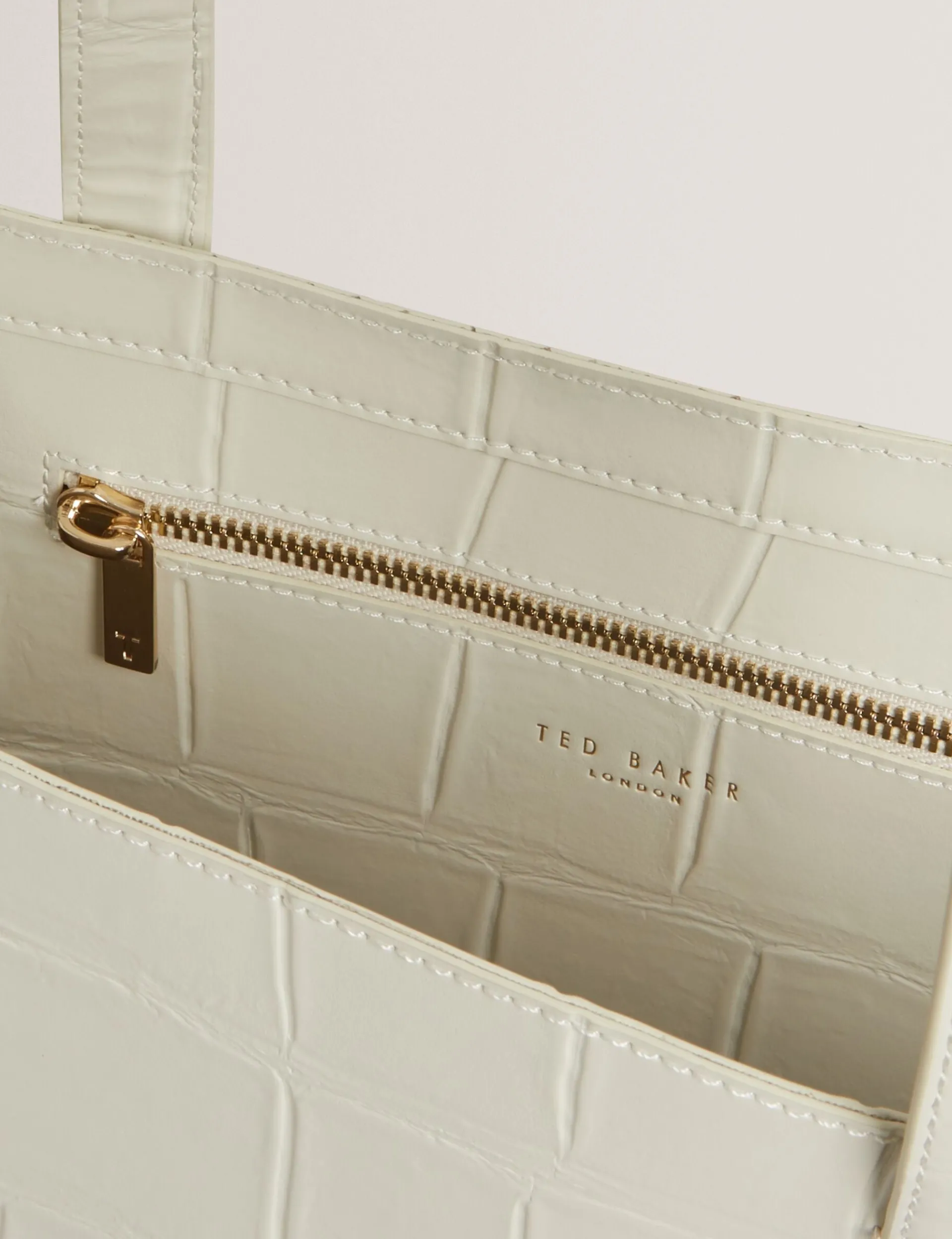 New Lobster Limited Tragetaschen|Icon & Signature Taschen<Breite Tragetasche mit Krokodil-Effekt