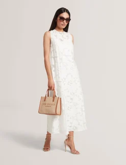 New Lobster Limited Festliche Kleidung|Die Hochzeitsredaktion<Burnout-Midi-Kleid mit Blumenmuster und tiefer Taille
