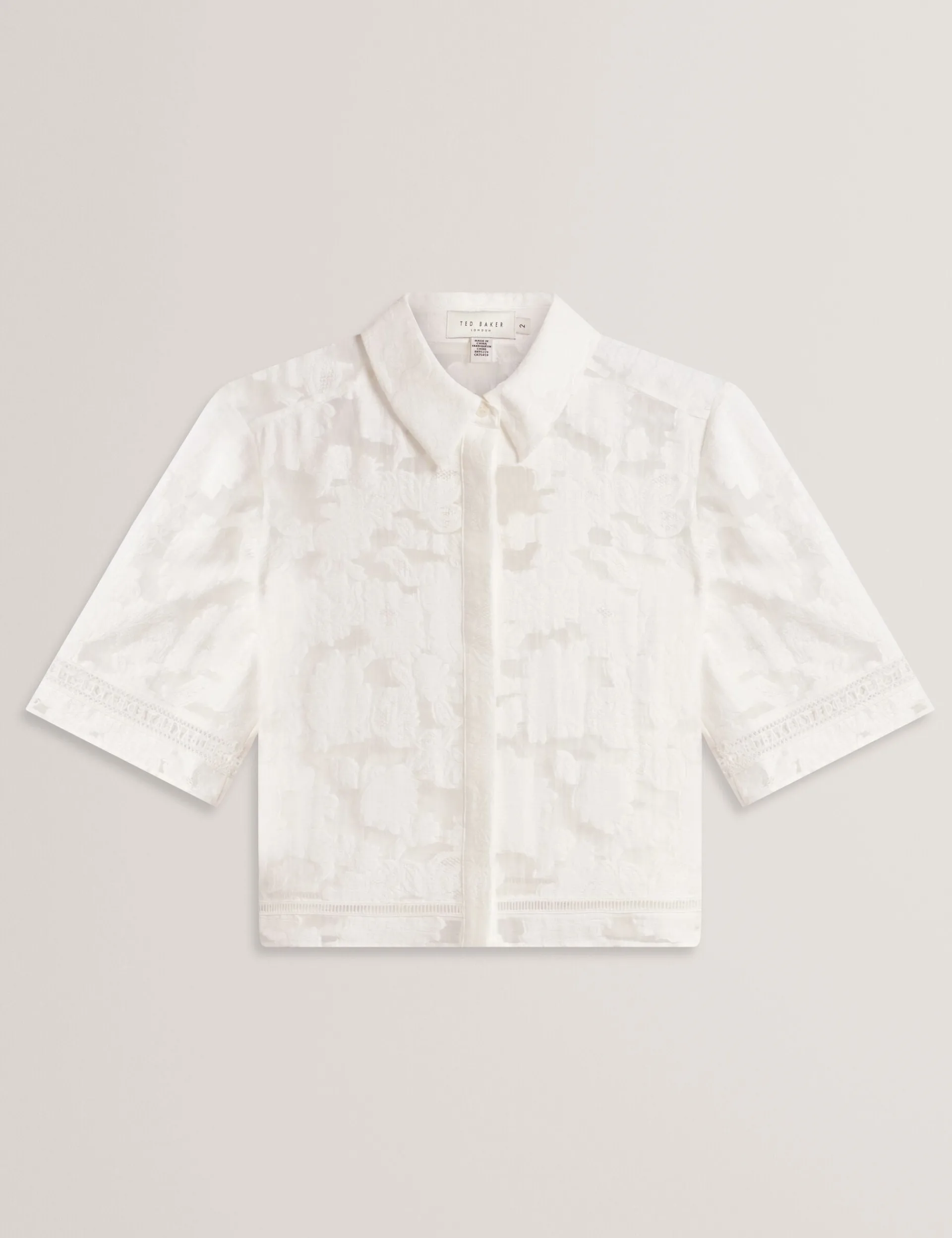 New Lobster Limited Anzüge & Zweiteiler|Die Hochzeitsredaktion<Burnout-Shirt mit Blumenmuster und verkürztem Schnitt