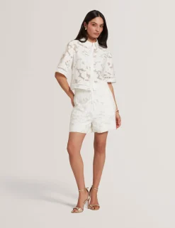 New Lobster Limited Anzüge & Zweiteiler|Die Hochzeitsredaktion<Burnout-Shirt mit Blumenmuster und verkürztem Schnitt