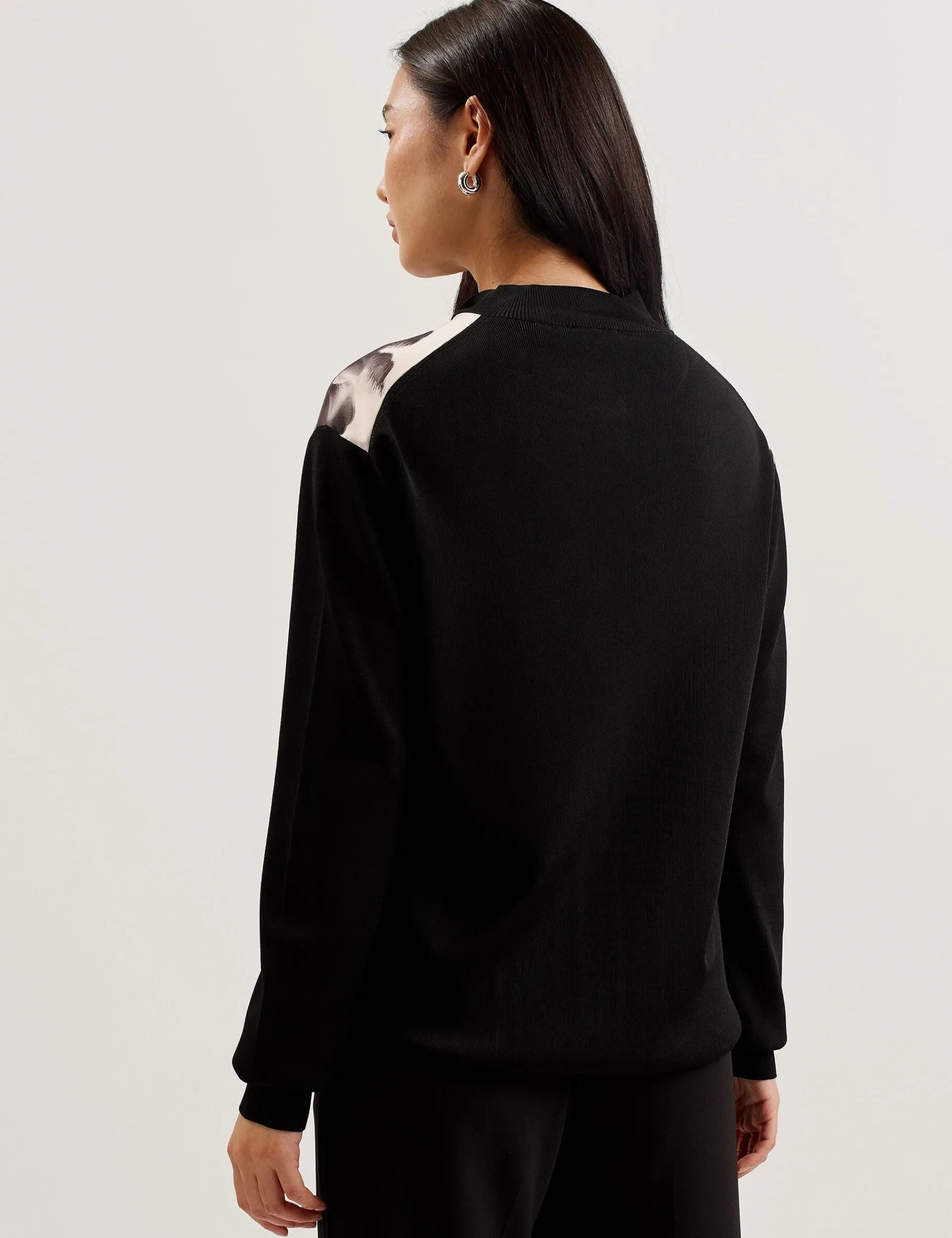 New Lobster Limited Oberteile & Blusen|Pullover & Strickjacken<Cardigan mit einfarbigem Print und gewebter Vorderseite