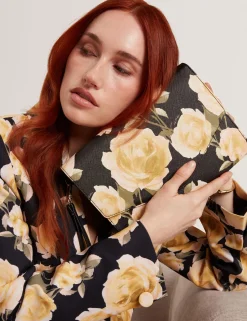 New Lobster Limited Neue Frühlingsblumen|Golden Hour<Clutch Bag mit gelbem Rosenmuster