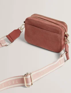 New Lobster Limited Umhängetaschen|Icon & Signature Taschen<Crossbody-Kameratasche aus Wildleder mit Gurtband