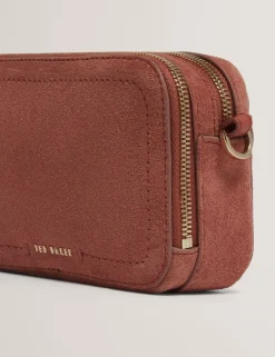 New Lobster Limited Umhängetaschen|Icon & Signature Taschen<Crossbody-Kameratasche aus Wildleder mit Gurtband