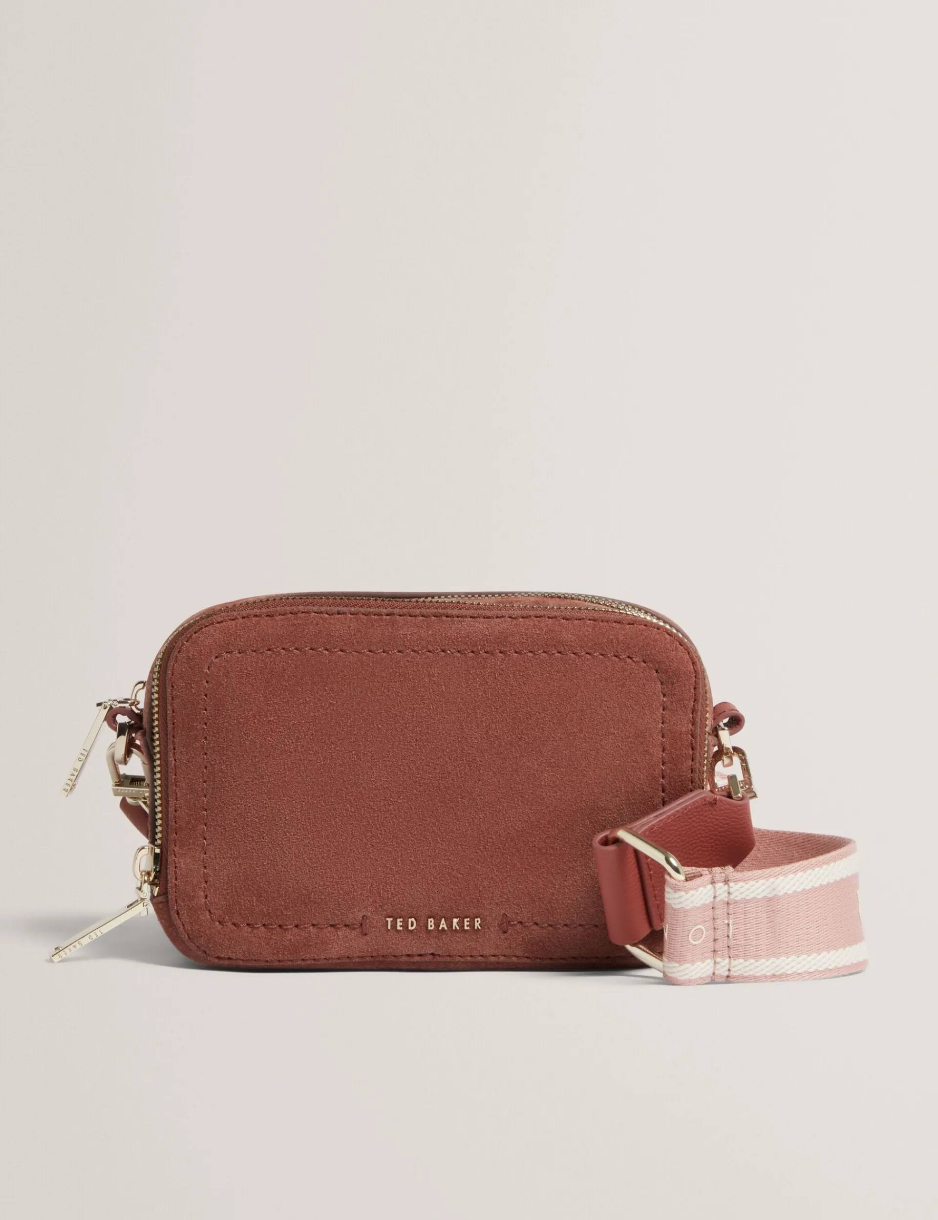 New Lobster Limited Umhängetaschen|Icon & Signature Taschen<Crossbody-Kameratasche aus Wildleder mit Gurtband
