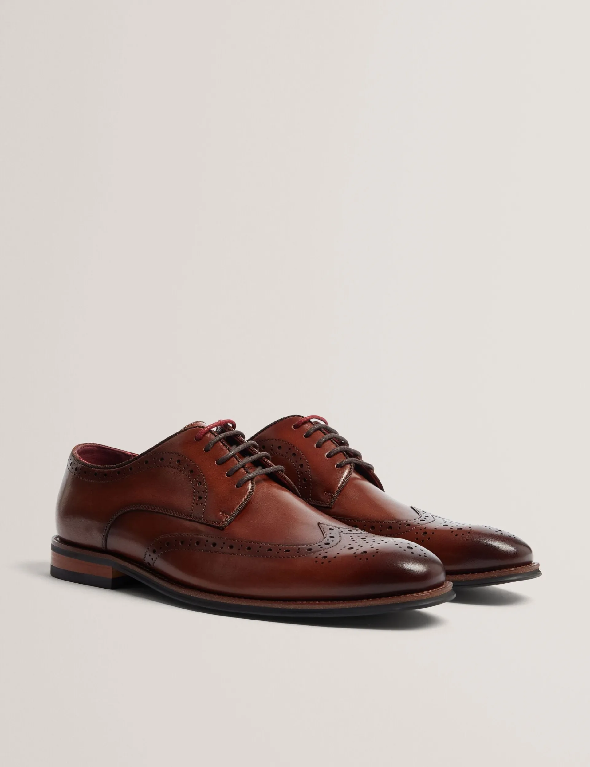 Herren New Lobster Limited Intelligente Schuhe|Luxusgeschenke Für Herren<Derby-Brogue-Schuhe aus poliertem Leder