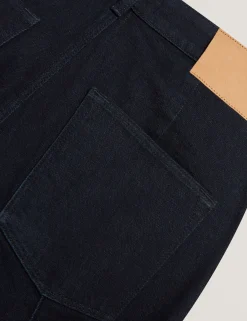 New Lobster Limited Hosen & Shorts<Dunkelblaue Jeans mit Abnähern und ausgestelltem Bein