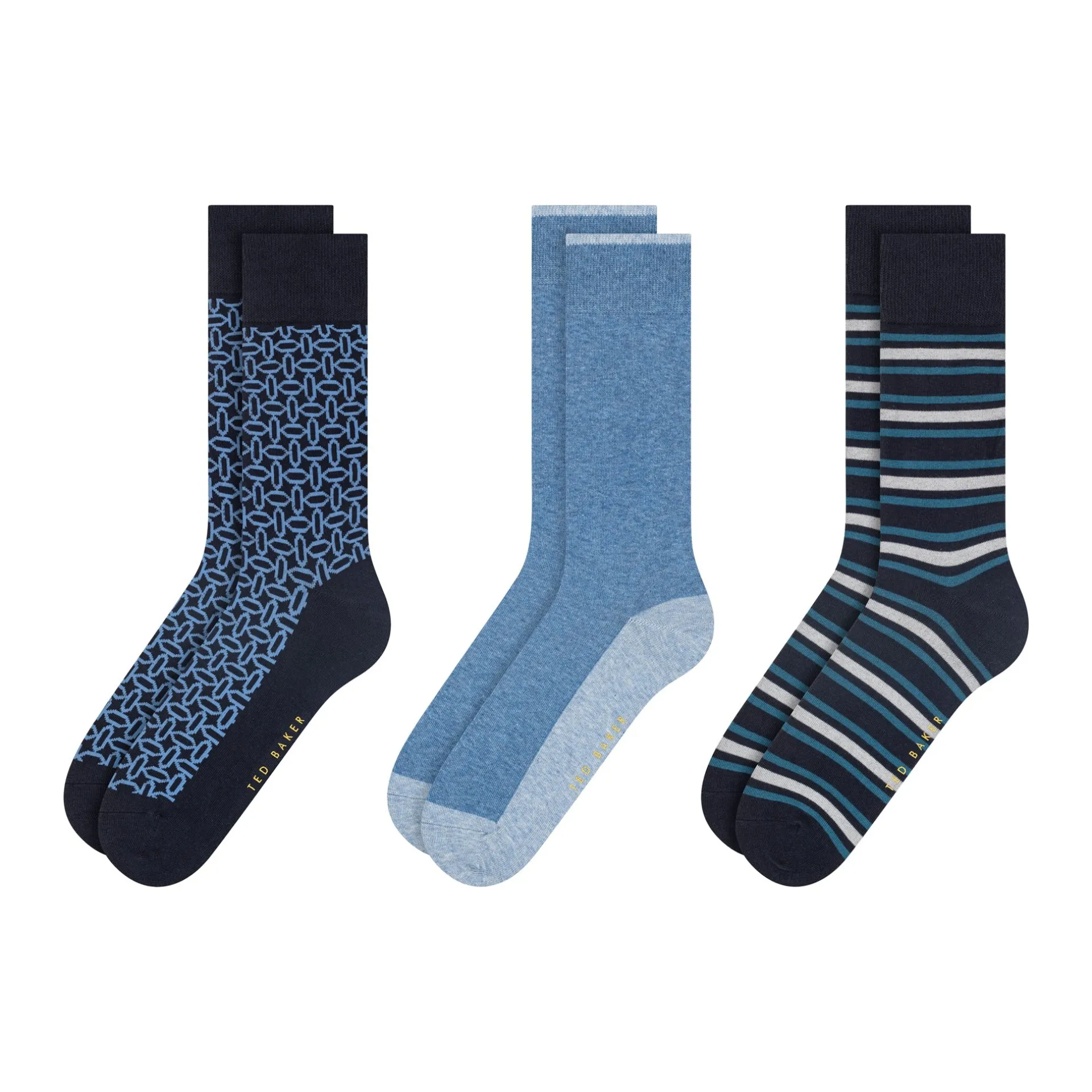 United Legwear & Apparel Co. Sämtliches Zubehör|Socken<3er-Pack bedruckte Crew Socken